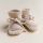 Babyschühchen BOOTIES Hvid aus Merinowolle cream