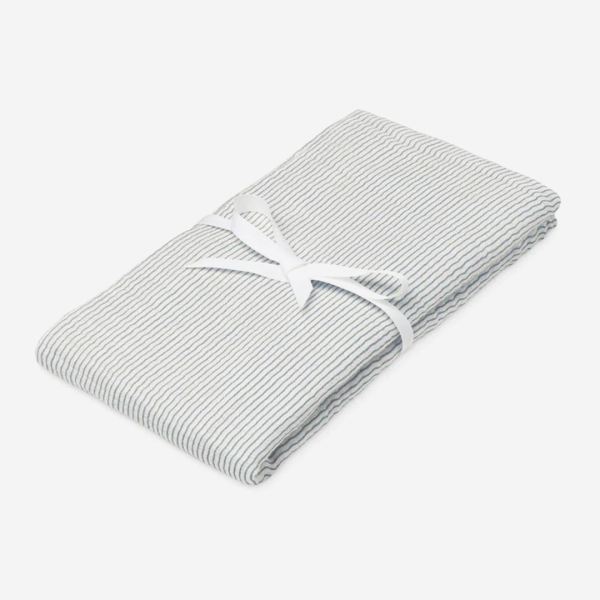 Swaddle Musselin Tuch Stripes blue von Cam Cam Copenhagen aus Bio-Baumwolle