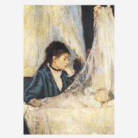 Postkarte „Die Wiege“ von Berthe Morisot