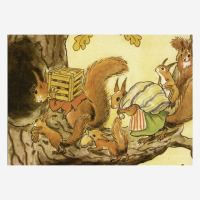 Postkarte „Eichhörnchen“ von Elsa Beskow