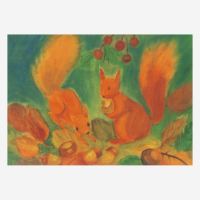 Postkarte „Eichhörnchen“ von Dorothea...