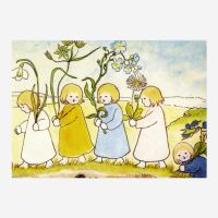 Postkarte „Blumen Wurzelkinder“ von Sybille...