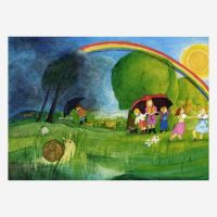 Postkarte „Regenbogen“ von Eva-Maria...