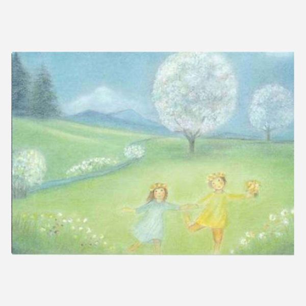 Postkarte „Blütenbäume von Ruth Elsässer