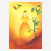 Postkarte „Sonnenblumenmädchen“ von...
