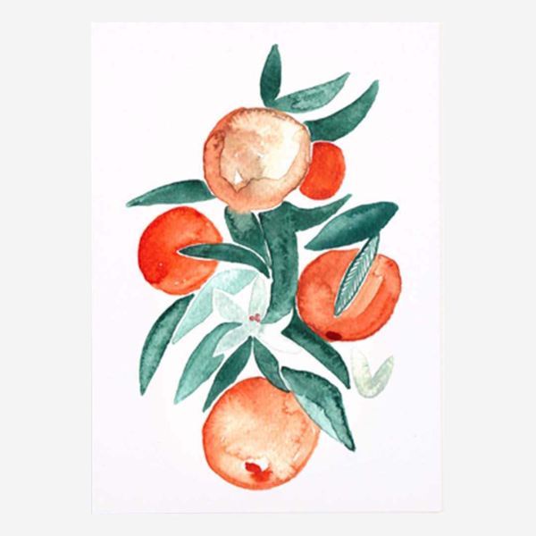 Postkarte „Orangenblüten“ von Sarah Neuendorf