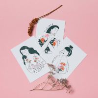 Postkarte „Take your Time to Grow von Christina...