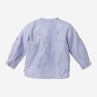 Baby Hemd von People Wear Organic aus Bio-Baumwolle in blau