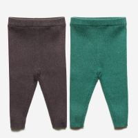 Leggings Rippstrick Baumwolle/Wolle