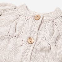 Cardigan mit Strickmuster Merinowolle