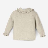 Sweater mit Kragen Wolle/Seide