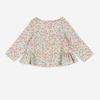 Bluse Elin Blumenmuster Bio-Baumwolle