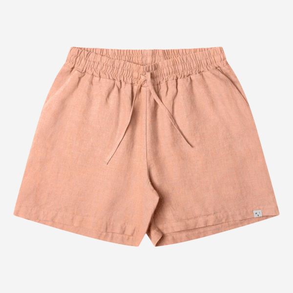 Damen und Herren Simple Shorts von Matona aus Leinen in lapis