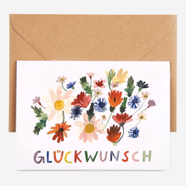 Klappkarte „Glückwunsch“