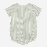 Seersucker Romper Stripe green