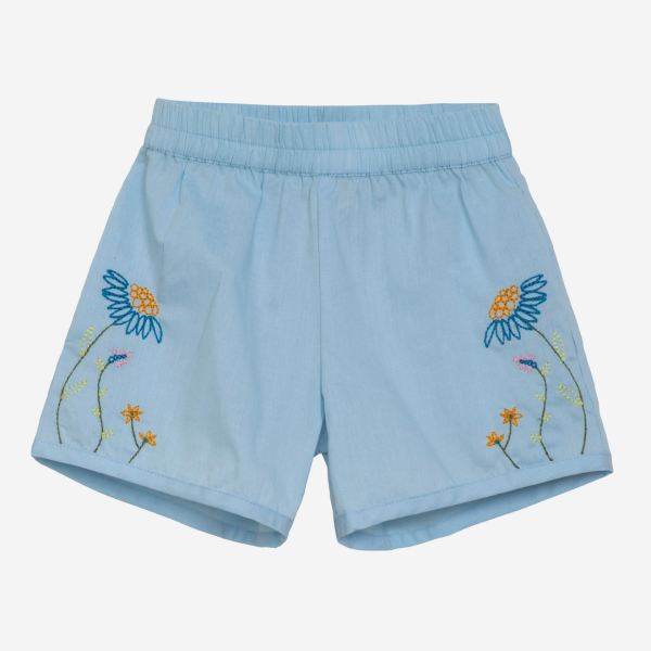 Kinder Shorts Stickmuster Bio-Baumwolle