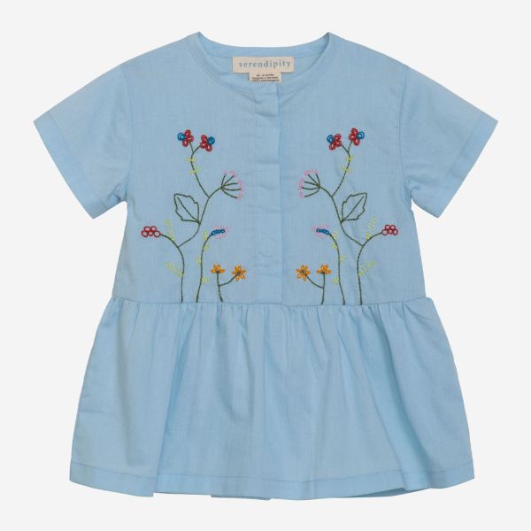 Baby-Kleid Stickmuster Bio-Baumwolle